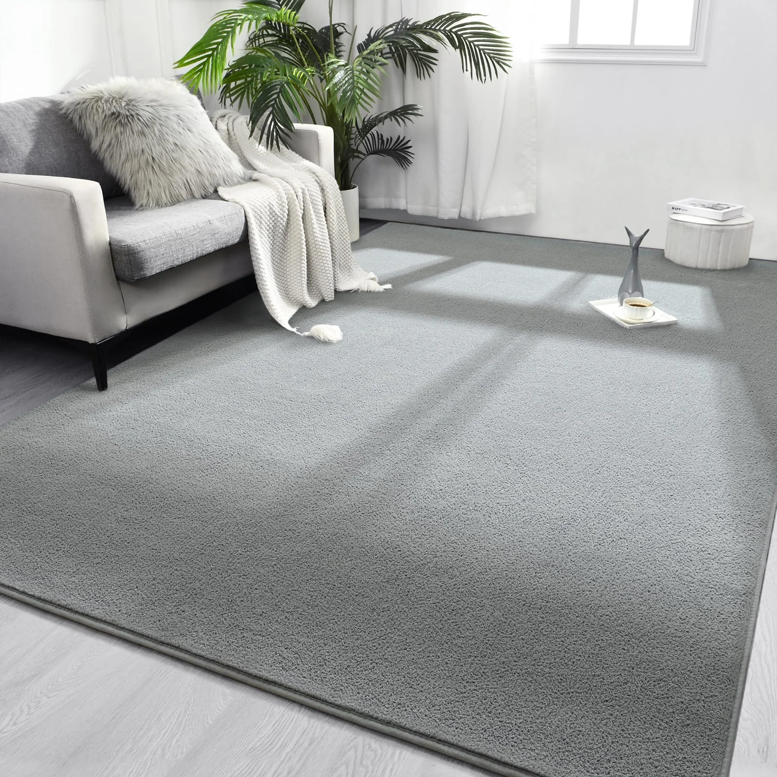 พรมปูพื้นห้องนั่งเล่นสีพื้น VI - Soft Rug Nursery บทวิจารณ์และราคา
