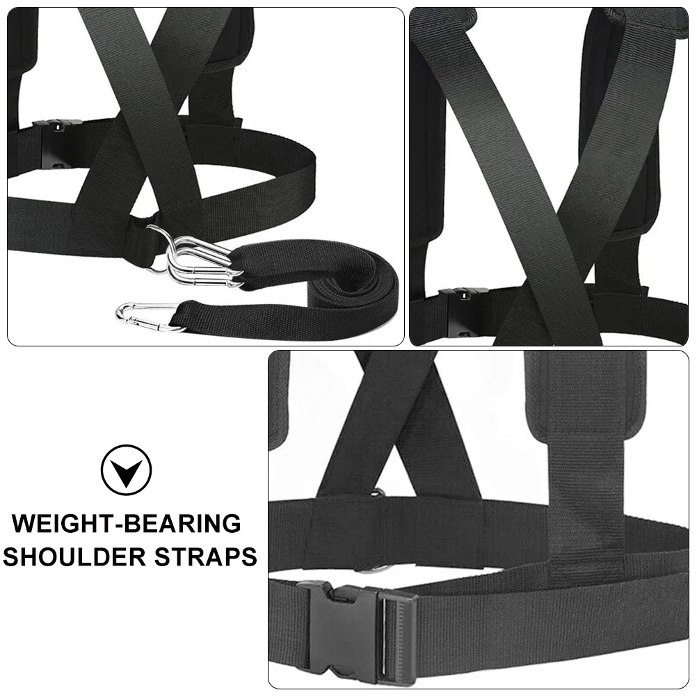

2 Pcs Resistance Bands Lightweight Portable Fitness Gym Strengthener Sled Harness Pulling Exercise Weights Adjustable Elastic