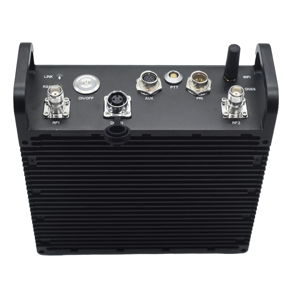 Software Defined Radio 40W MIMO Mesh COFDM Vehicle Mounted Long Range Video Transmitter with AES Encryption Definition Receiver