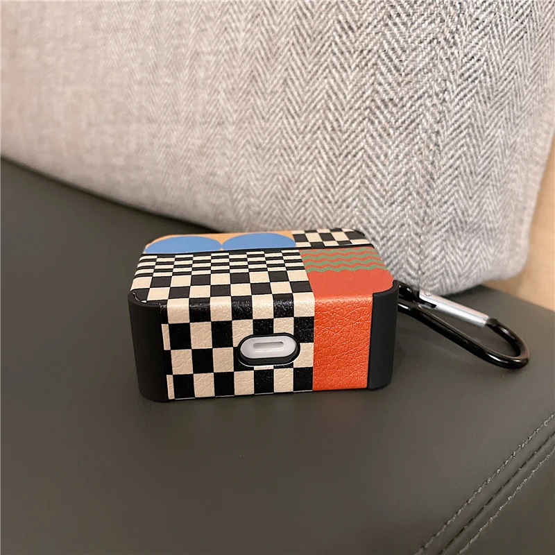 غلاف سماعات أذن من الجلد ماركة إنس لأجهزة AirPods Pro Retro حافظة سماعات رأس مزودة بخياطة لأجهزة AirPods 2/3 غطاء حماية لسماعات الرأس