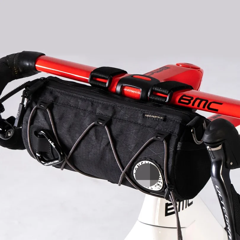 

Bicycle Handlebar Bag 1.7L Multifunctional Mtb Road Cycling Bike Bag Adjustable Shoulder Bag Cylindrical Bicycle Packet