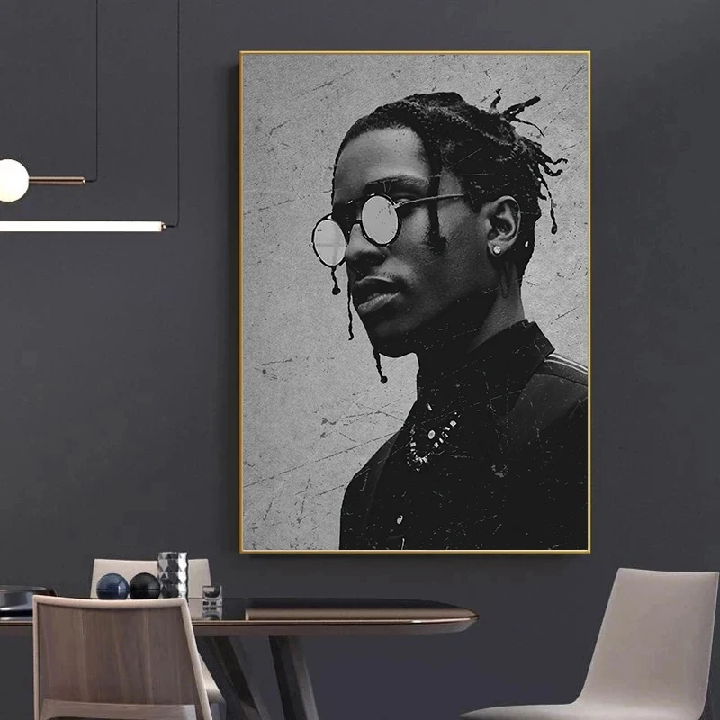 ألبوم موسيقى كلاسيكي لوحة قماشية لديكور المنزل ، طباعة مراوح 80s ، في اسرع وقت ممكن روكي ، هيب هوب ، صور جدارية ، فن لغرفة المعيشة #4