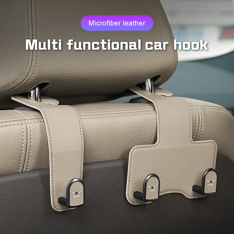 Key Car Seat Headrest Hook Metal For GENESIS G80 G70 G90 GV80 G60 G90 X GV60 G60 GV80 Essentia Neolun Leather Seat Hanger Hooks