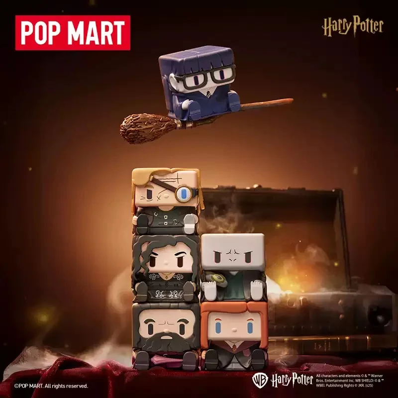 POP MART Harry Potter POP CUBE-2 serie caja ciega caja misteriosa adornos Kawaii figuritas decoración del hogar modelo de escritorio muñecas niñas