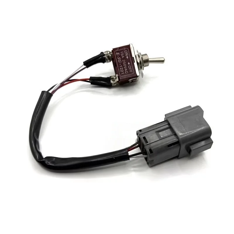 فولفو EC120/140/210/240/290/360/380B مفتاح استعداد الخانق اليدوي مع 4B Line 6 Line ملحقات السائقين #1