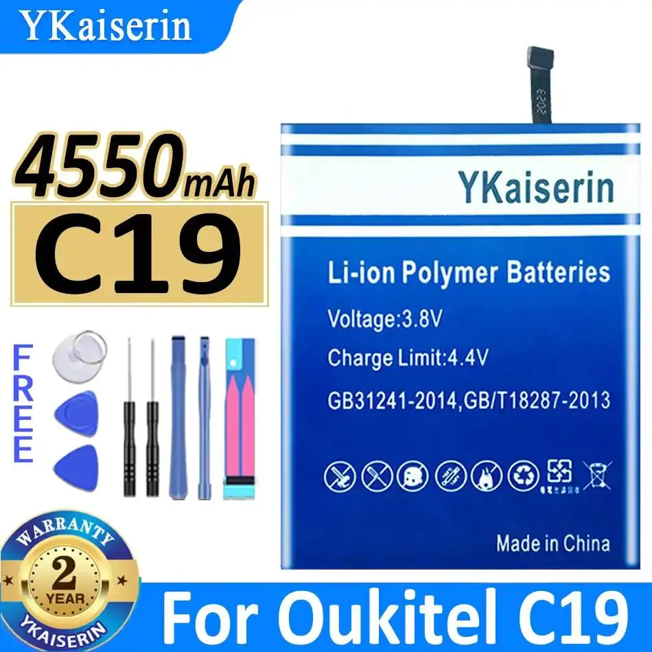 

Mobile Phone Battery Stable For Oukitel C19 High-Capacity 4550Mah