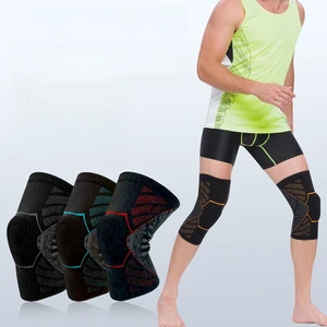 Sports Knee Pads Knee Protectors Running Soccer Hiking Basketball Squatting Fitness Support Silicone Spring Knee Pads