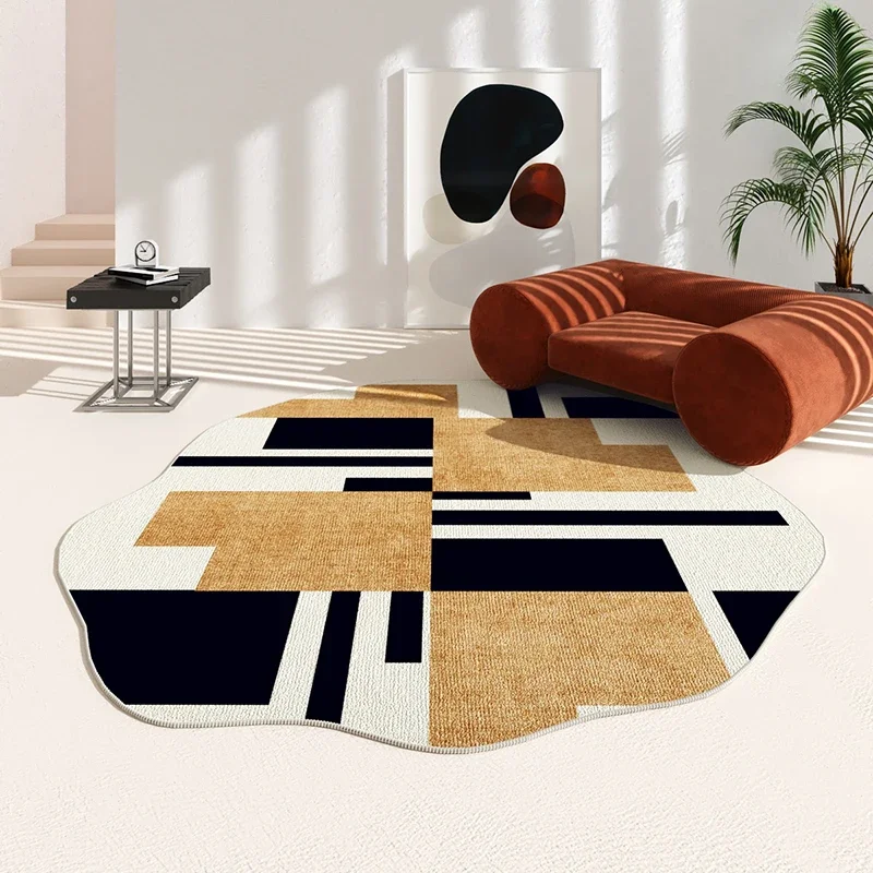 Japanese Style Carpets for Living Room, Creative Design, Bedroom Decor, Irregular Bedside, Sofa Rug, Home, Thickened Floor Mat