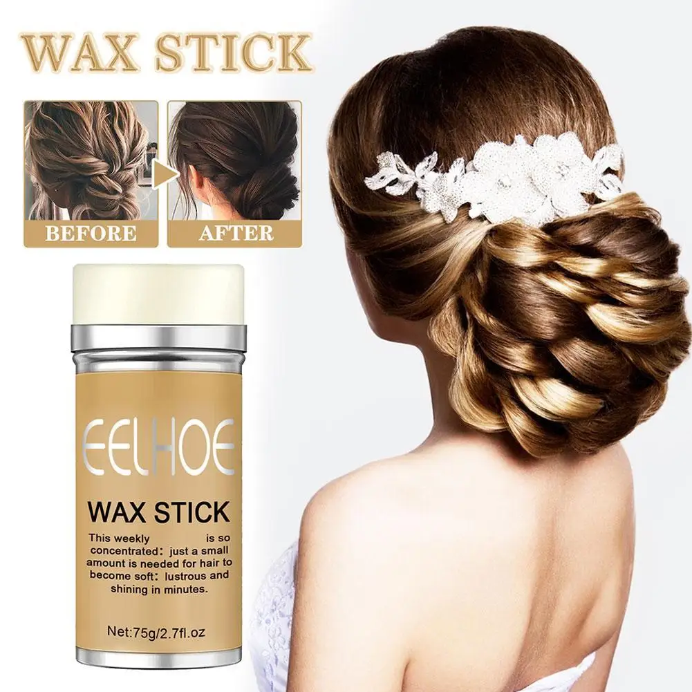 Gebrochenes Haar Artefakt Haar Wachs Stick Gel Creme Styling festes lang anhaltendes Haar Haar Haar flauschiges Auto Frizz stereotypes Wachs st i7c1