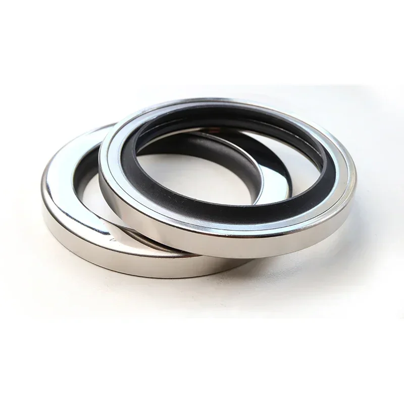 1Pcs ID 17-105mm Double Lip High Temperature Resistant Shaft Seal For Air Compressor PTFE Stainless Steel Oil Seal OD 30-135mm