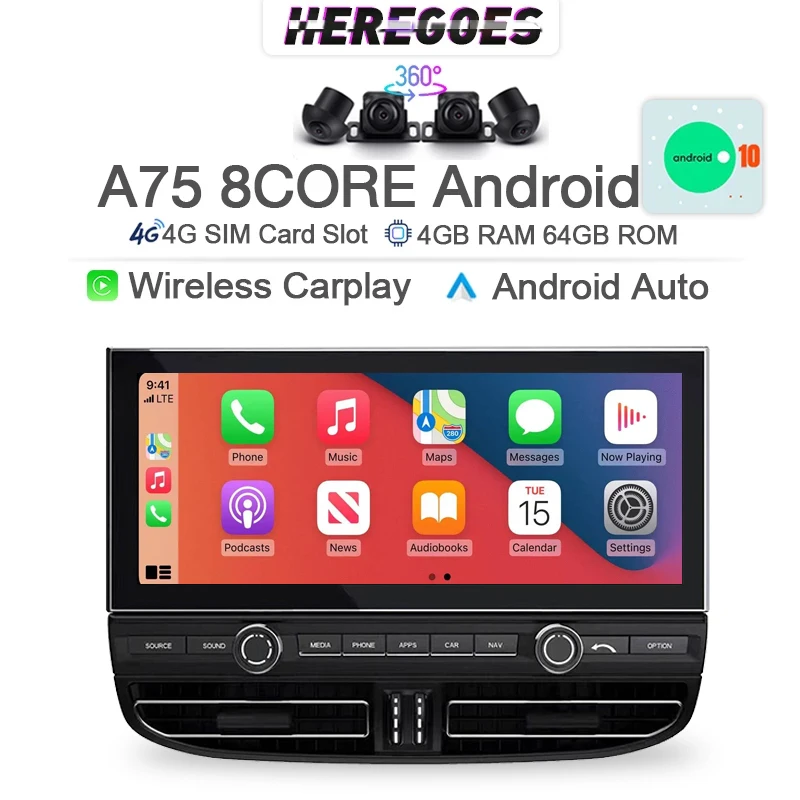 

CarPlay 2Din Android 13.0 Car DVD Player For Porsche Cayenne 2010-2017 GPS Radio Stereo Autoradio IPS 1920*720 Bluetooth 6G+128G