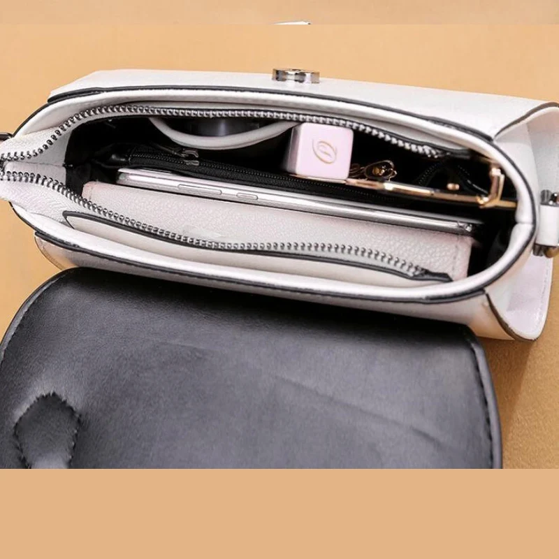 Imagem -06 - Lomantina-bolsa de Couro Feminina para Telefone Ombro Bolsa Mensageiro Tiracolo Pequena Cera Oleosa Versátil para Meninas Moda Feminina