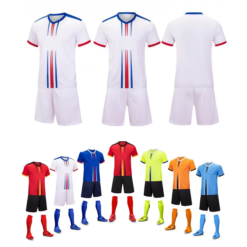 Football uniform Sportswear Football training jersey Adults and Kids Soccer Clothes jersey Sets Short-sleeved football jersey