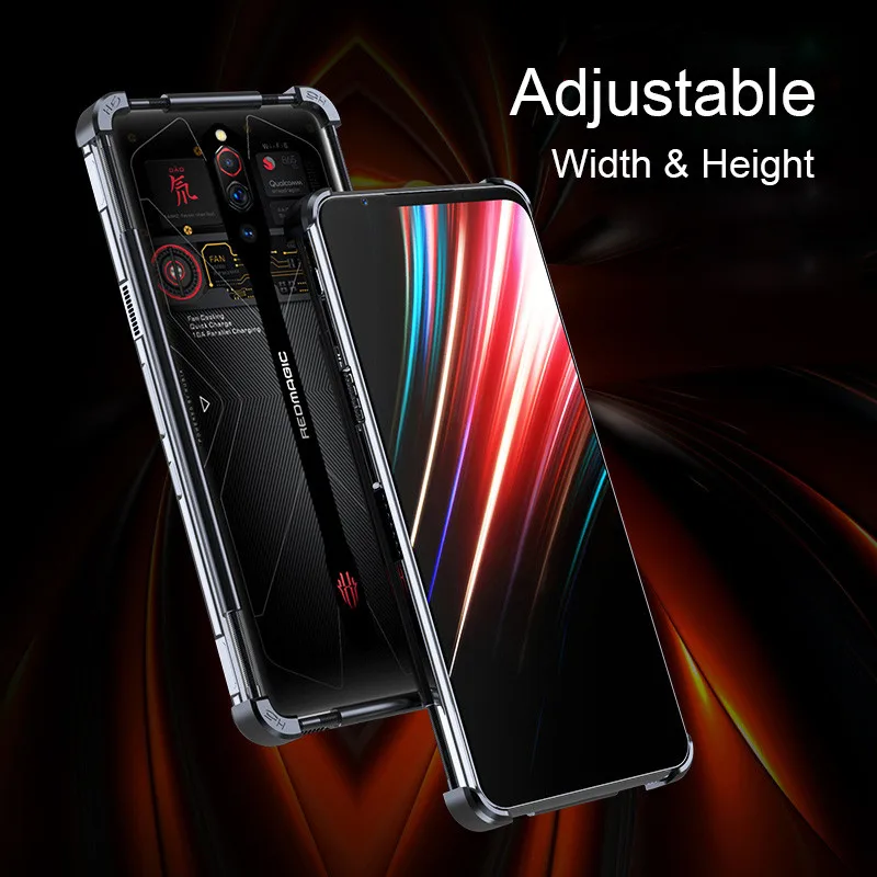 Adjustable Universal Stainless Aluminum Metal Bumper Case For Nubia Red Magic 7 6 6s Pro 5g 5s 6r 3 Shockproof Phone Cover Funda