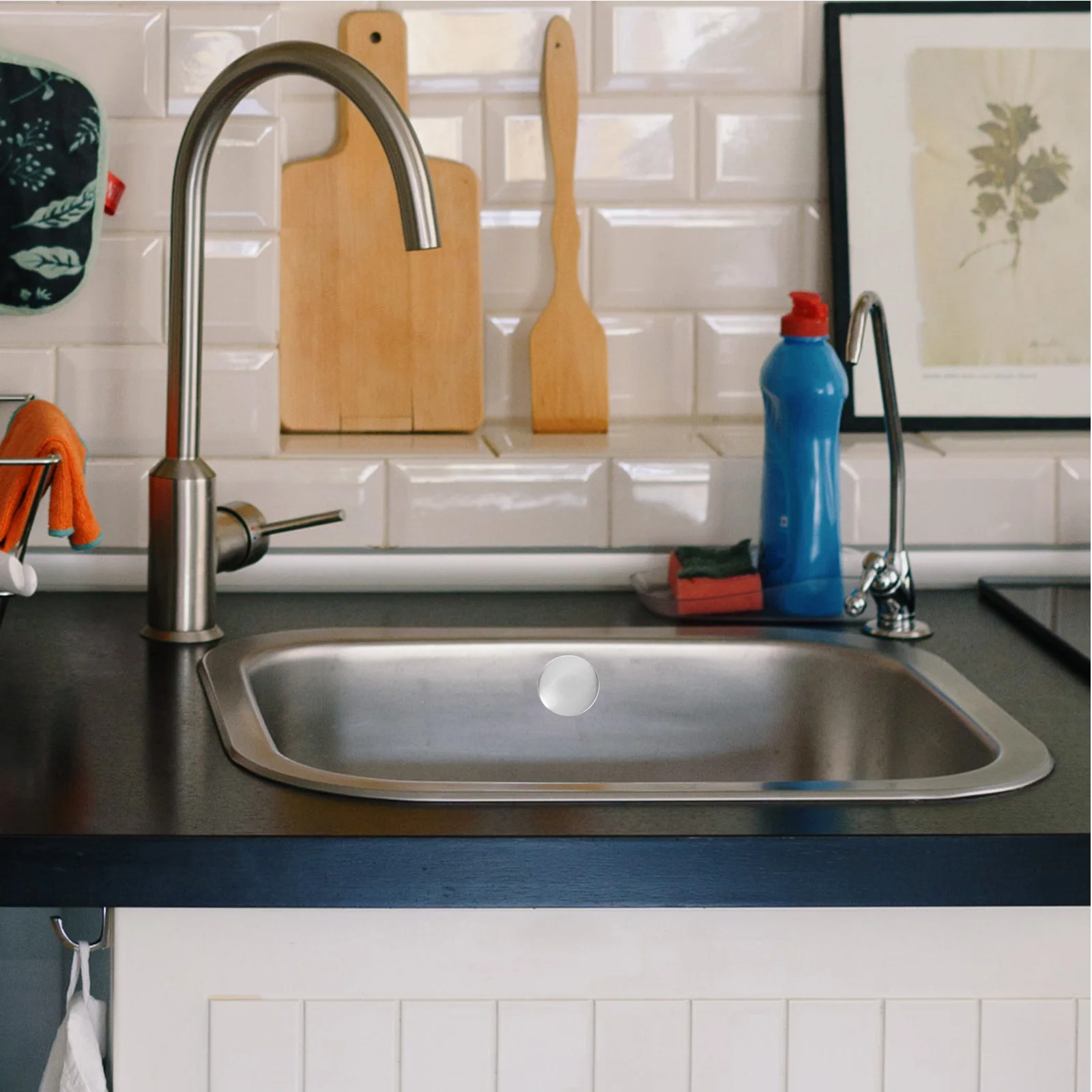 

Декоративный кран из нержавеющей стали с отверстием 2,8-4 см, универсальный, подходит для кухни, ванной комнаты, дозатор мыла, крышка, кухонные аксессуары, смеситель