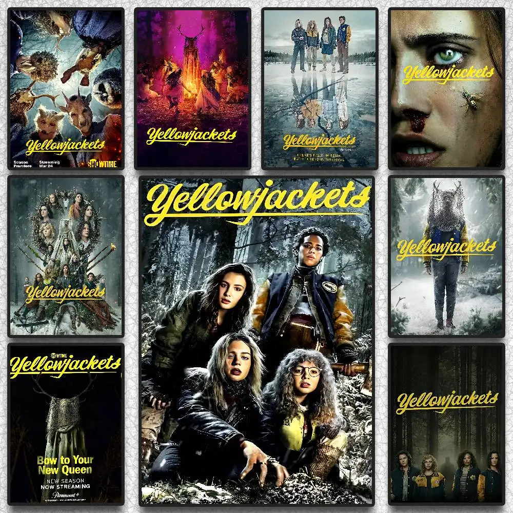 Yellowjackets Poster Prints For Bedroom Living Room Yellowjackets TV Show HD Canvas Painting Wall Art Horror Movie Home Decor