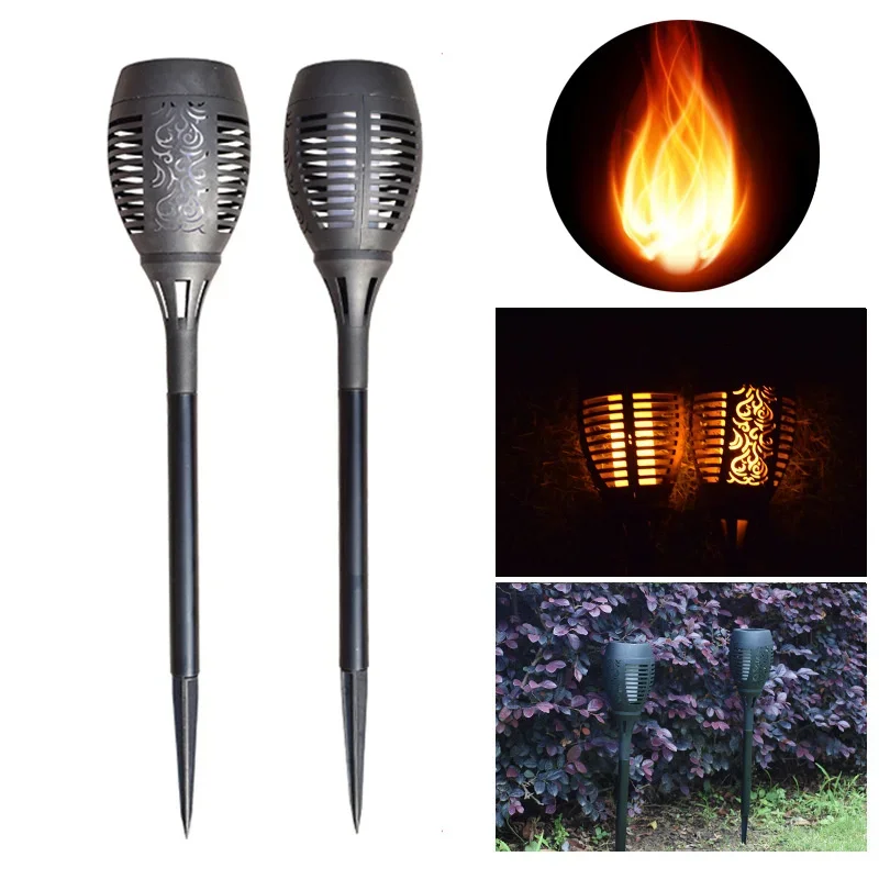 جديد الشمسية LED لهب مصباح مقبض مصباح في الهواء الطلق ديكور المناظر الطبيعية مصباح حديقة مصباح المناظر الطبيعية الزخرفية