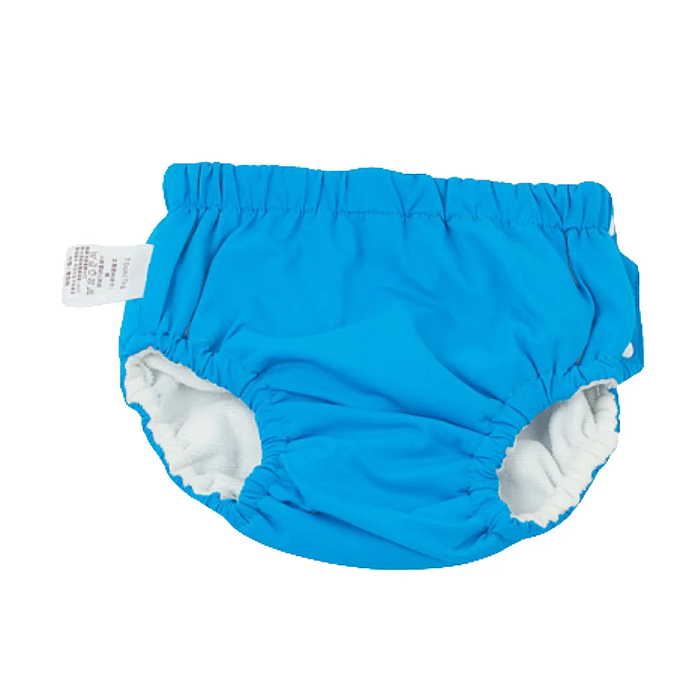 

Детские купальники, детские штаны для плавания, синие, 70 см, регулируемые, моющиеся, водонепроницаемые, герметичные, подгузники, мягкая эластичная талия