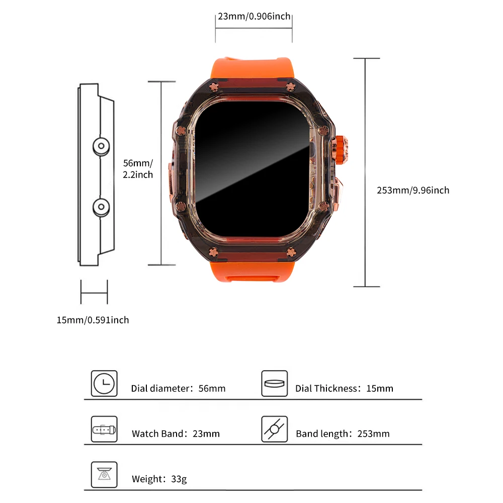 غطاء حزام ناعم لساعة أبل الترا باند 1 2 3 49 مللي متر حافظة ل iwatch Ultra 3 حالات حزام الساعات أساور رياضية من السيليكون كوريا