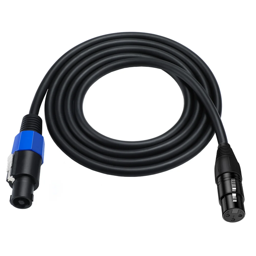 SpeakOn to XLR Cable Audio Speak-On Male to 3 Pole XLR Male / Female Extension DJ PA Gig Stage Microphone Mic 3 Pin Connection