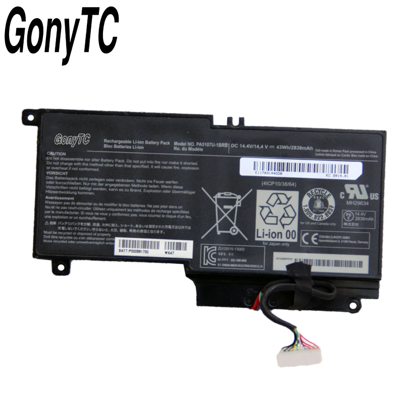 NEW High quality Li-ion Battery PA5107U-1BRS For Toshiba Satellite L45 L45D L50 S55 P55 L55 L55T P50 P50-A P55 PA5107U p0005732