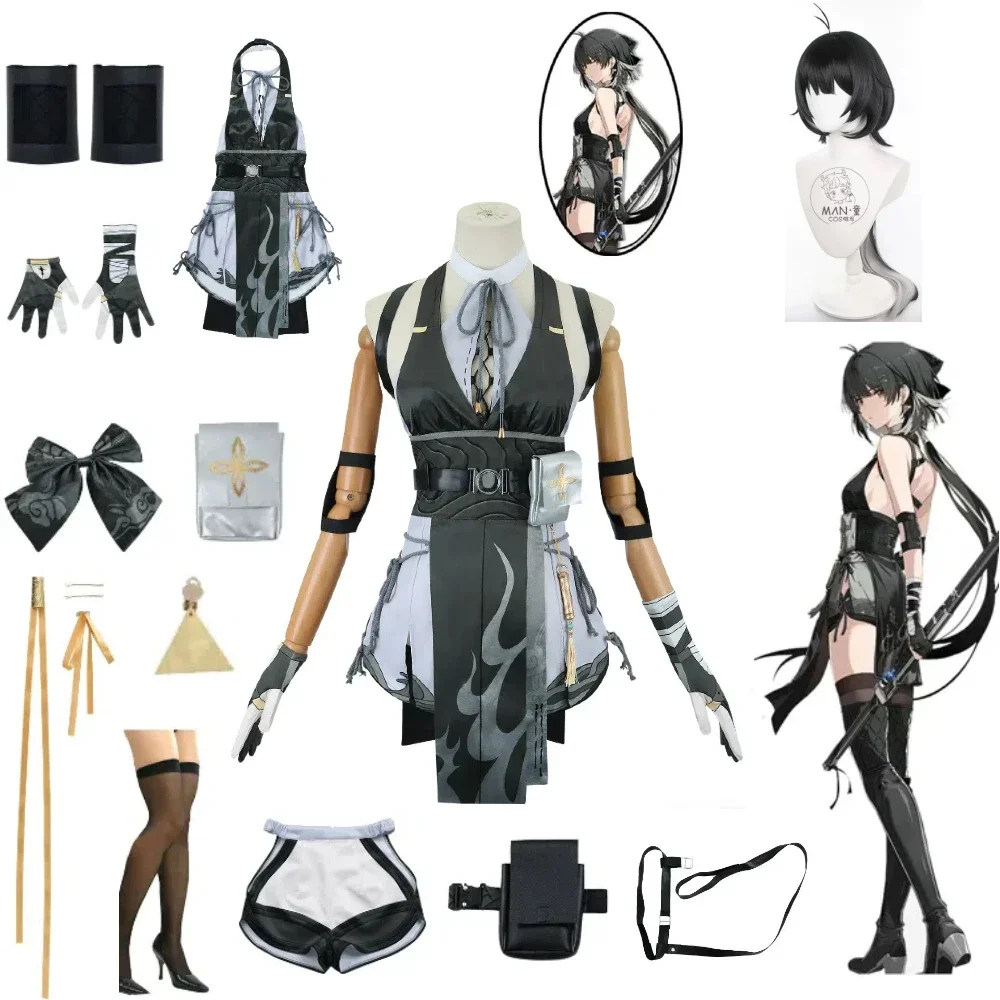 

Anime Wuthering Waves Singing Tide Drifter Costume Role Range Blazing Xia Bai Zhi Female Master Drifter Cosplay Anime Role Play