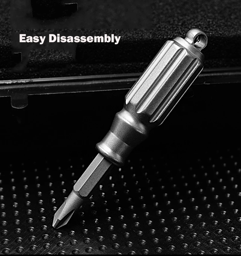 Imagem -02 - Mini Chave de Fenda Força Magnética Liga Titânio Ferramentas Multifuncionais Portáteis Edc Combinação de Pequenos Reparos Laptop e Computador