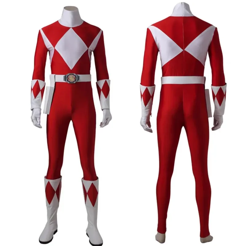 FC6Red ジェイソン コスプレ衣装 モーファー マイティマン ボディスーツ アクセサリー付き 女性バトルスーツ フルセットと個別アイテム A@FC8!