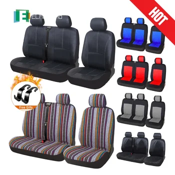Truck seat covers for 1+2 single and double front seat truck van bus van bus driver insert seat cover for Ford Transit Vox