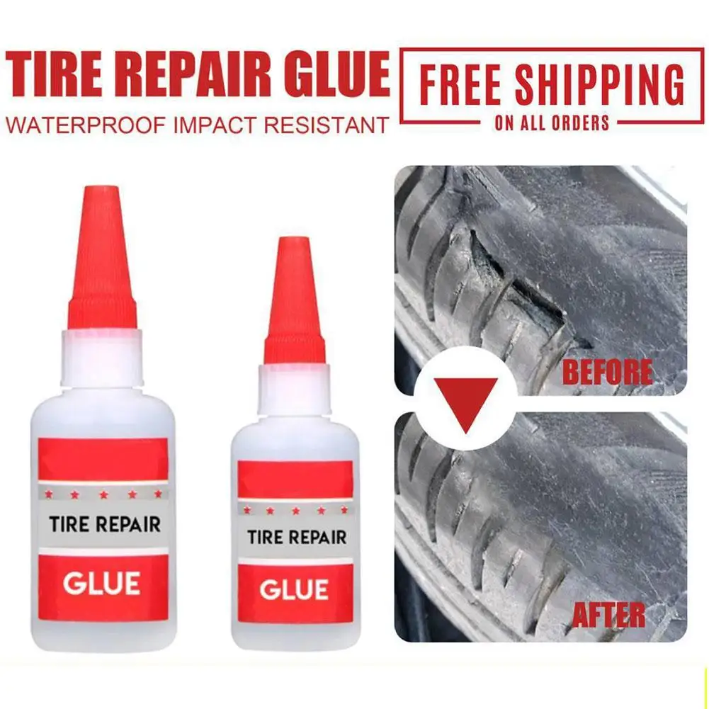 Tire Repair Glue Bicycle Tire Repair Paste Car Metal Ceramic Strong Glue Repair Quick-drying Glue Welding Sole Glue Plastic Y2V7