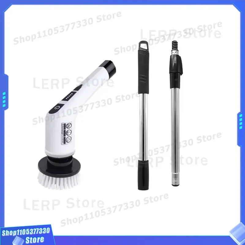 7 in 1 Wireless Electric Mop Retractable Cleaning Brush for Outdoor Balcony Floor Handheld Sweeper Cordless Power Scrubber