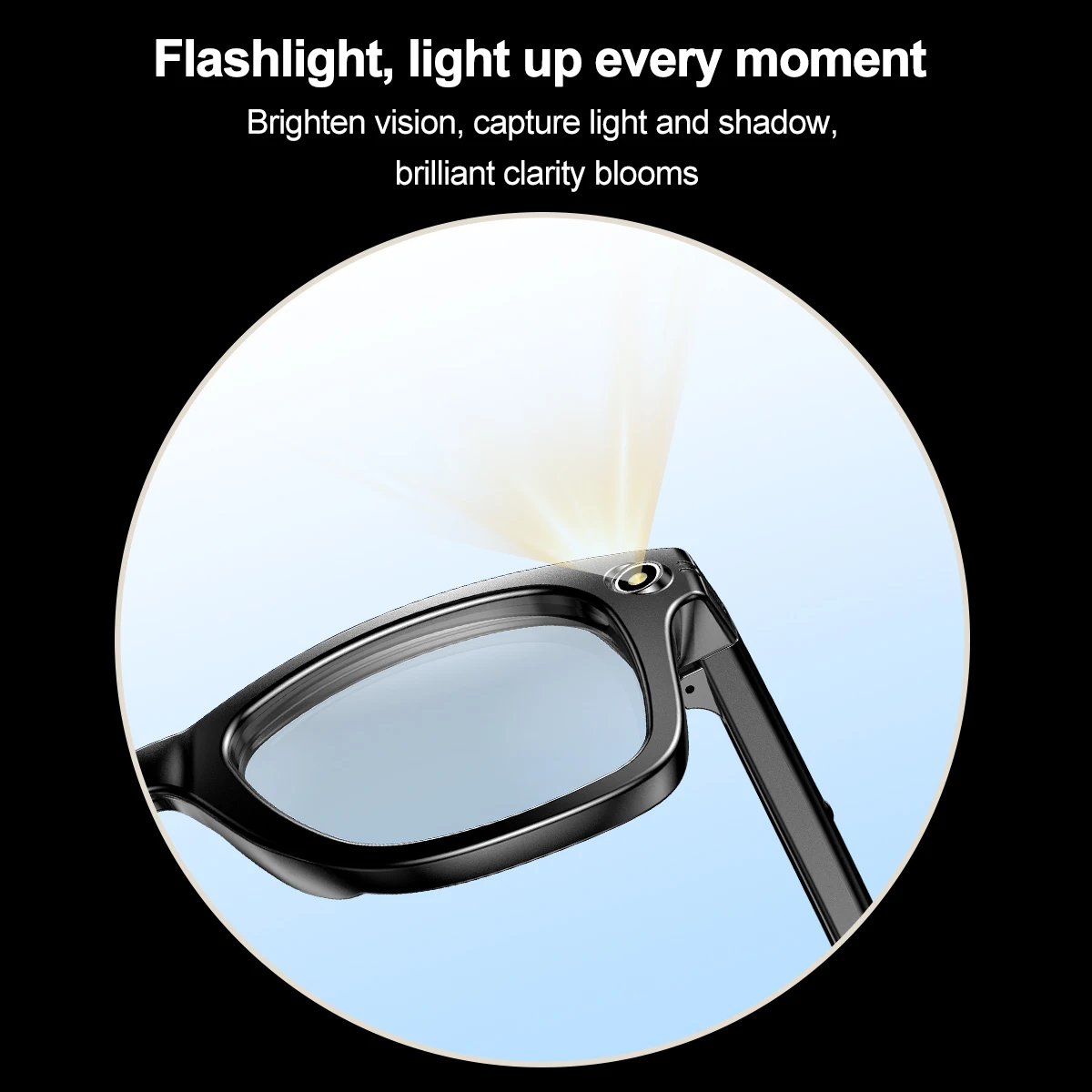 موضة جديدة AI التفاعل النظارات الذكية ترجمة HD فيديو/تسجيل الصورة كاميرا سماعات الموسيقى BT دعوة النظارات الشمسية الرياضية في الهواء الطلق