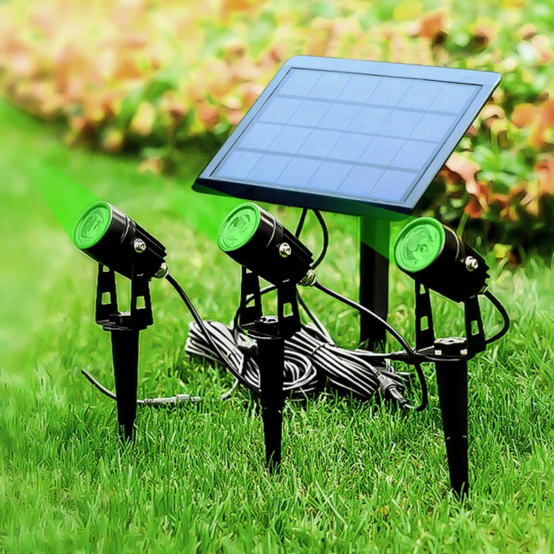 ACMESHINE 3 Colorful Led Solar Spot Light Waterproofip65 Landscape Lighting Undergournd Grass Lamp Home Garden Outdoor Decor