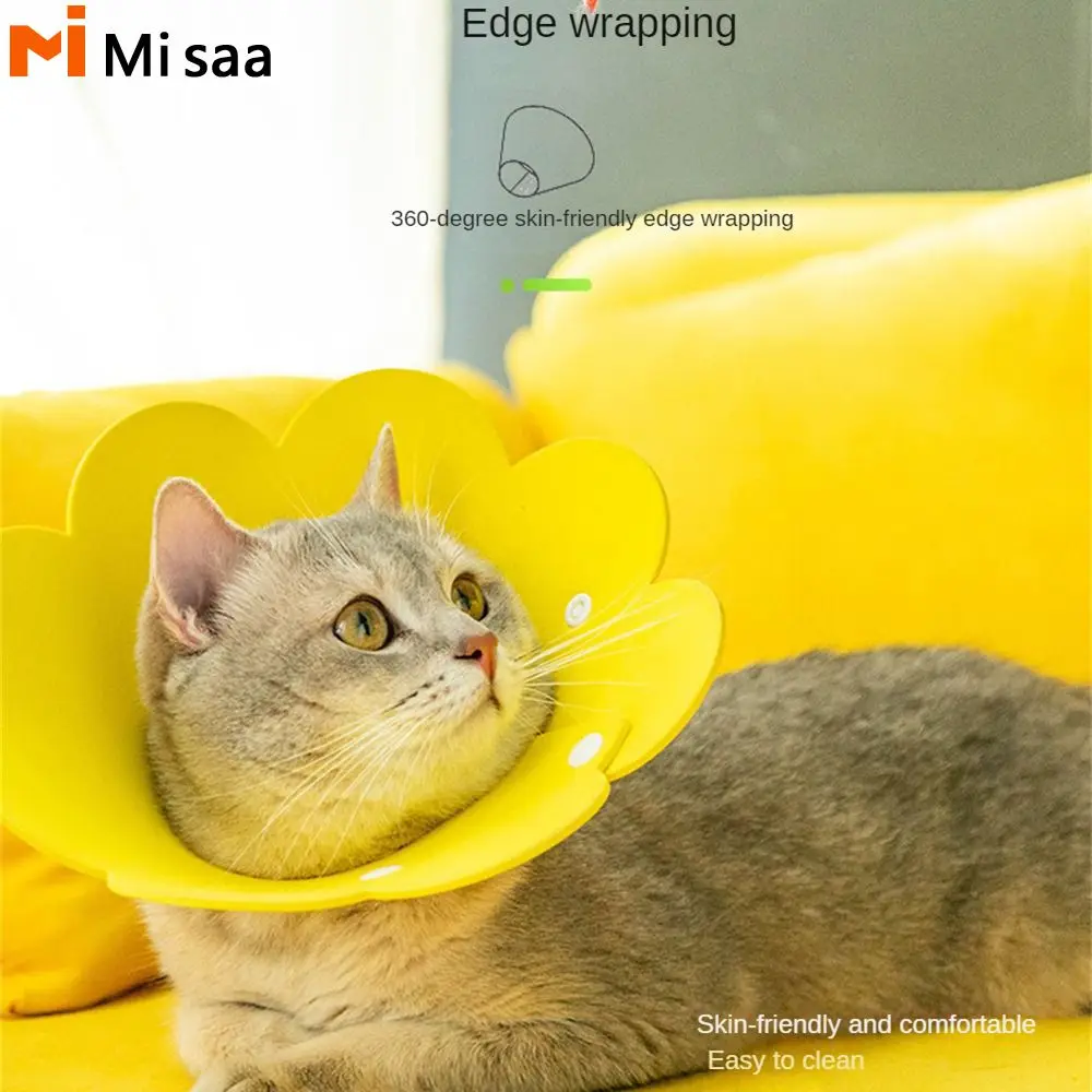 Elizabethan Collar Cute For Kitten Puppy New Pet Products Cat Goods Anti-bite Adjustable Creative Pet Accessories Flower Shaped