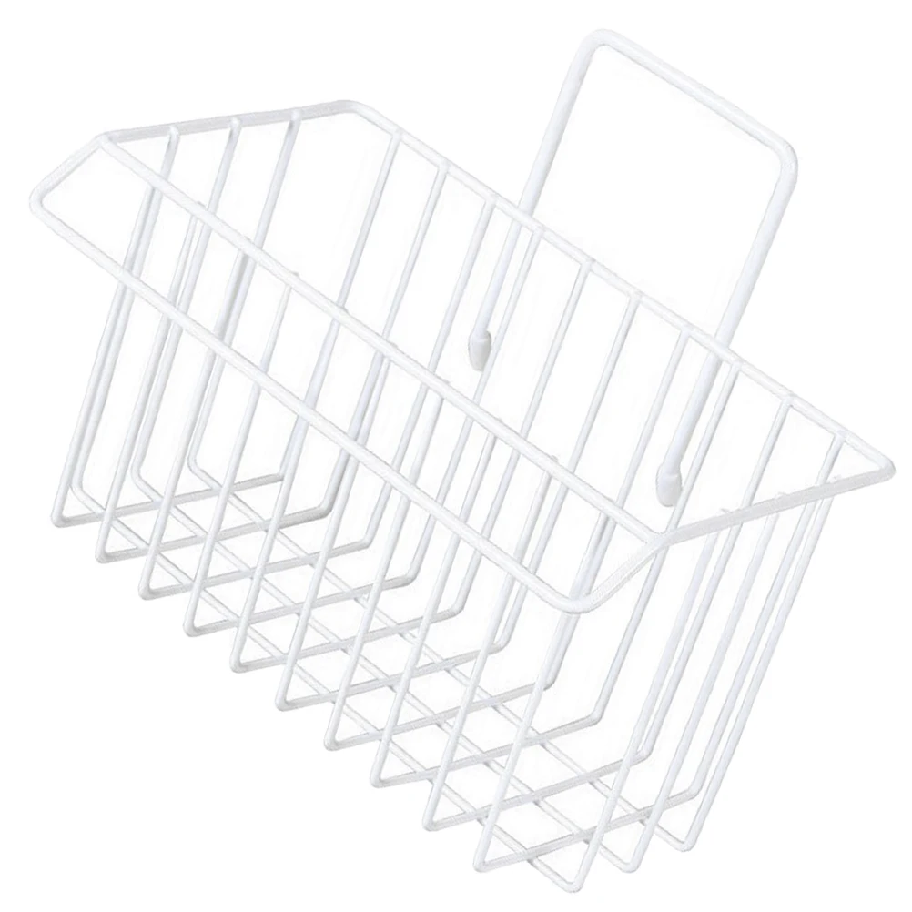 

Wall-Mounted Iron Storage Basket Multi-Functional Hanging Organizer For Kitchen Bathroom Drain Spices Shower Sundry Container