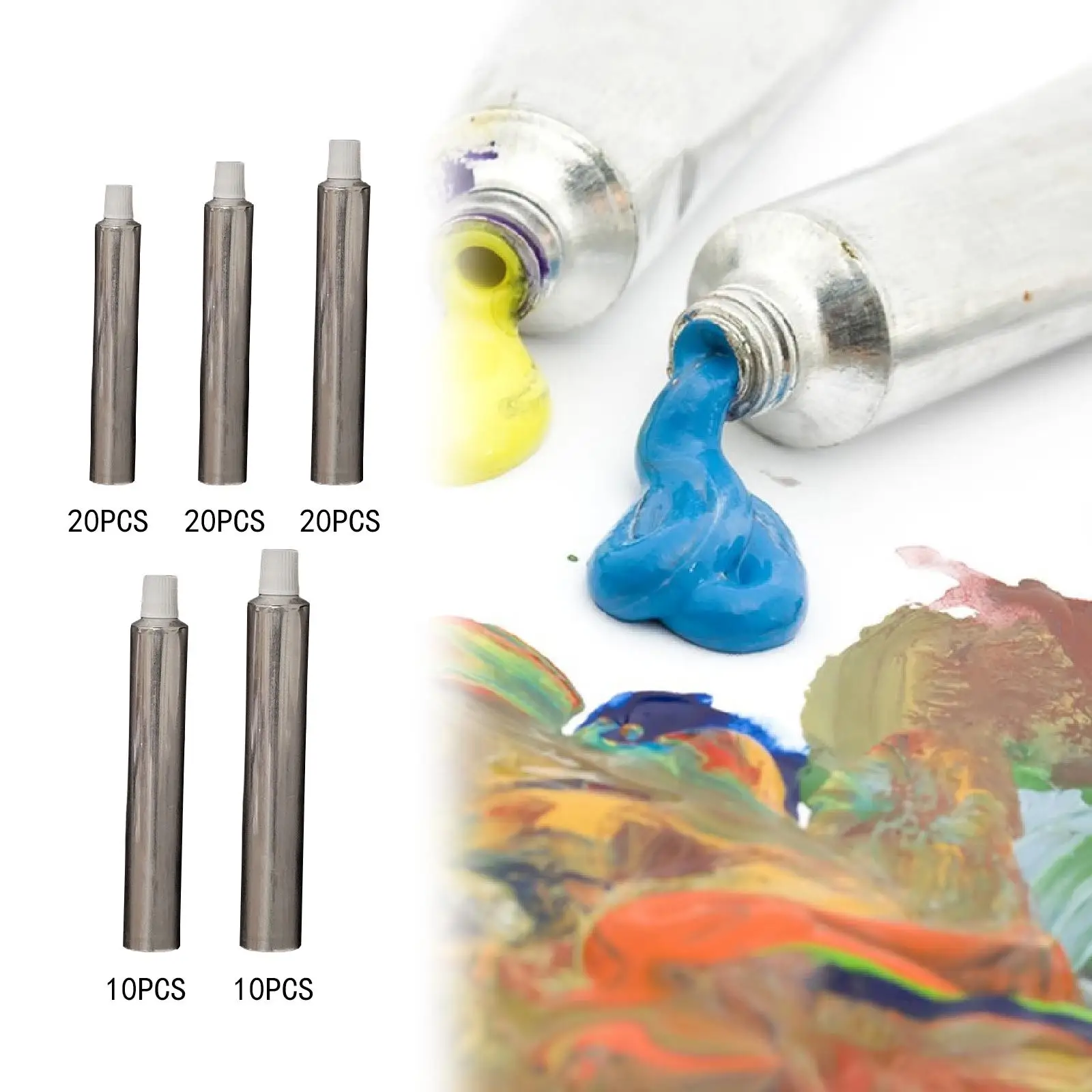 

Многоразовый контейнер, пустые алюминиевые тюбики для краски для художников, акварельных поездок