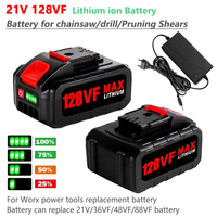 128VF High-power Rechargeable Lithium Ion Battery for Electric Wrench Chainsaw Cordless Reciprocating Saw for 36VF 48VF 88VF