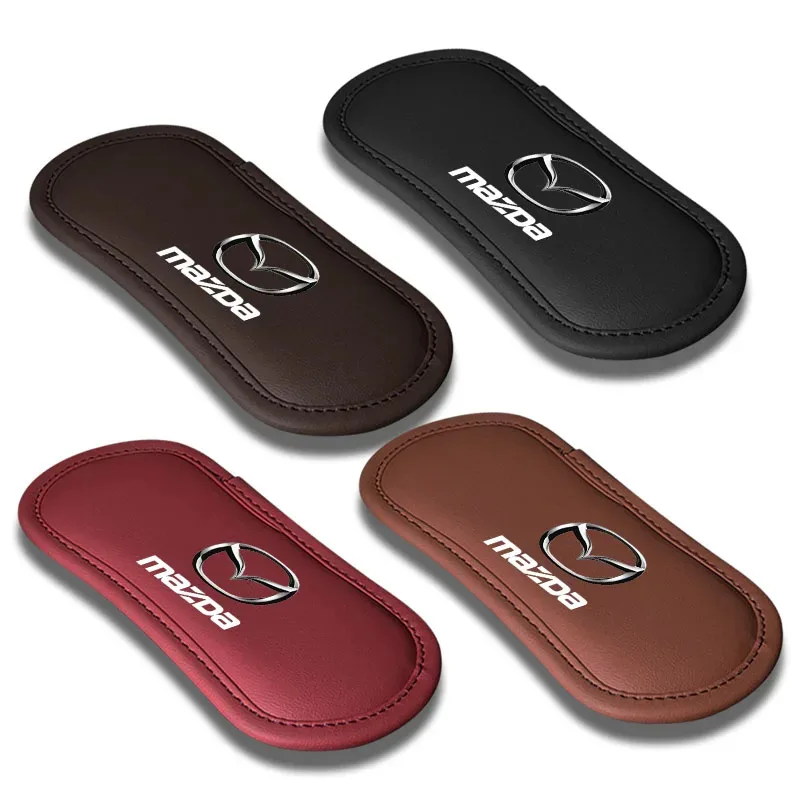 Car Leather Knee Pad Cushion Cushion Thigh Support Anti-collision Pad For Mazda 3 6 CX5 2 CX3 CX9 MX5 RX8 Axela Demio Atenza MS
