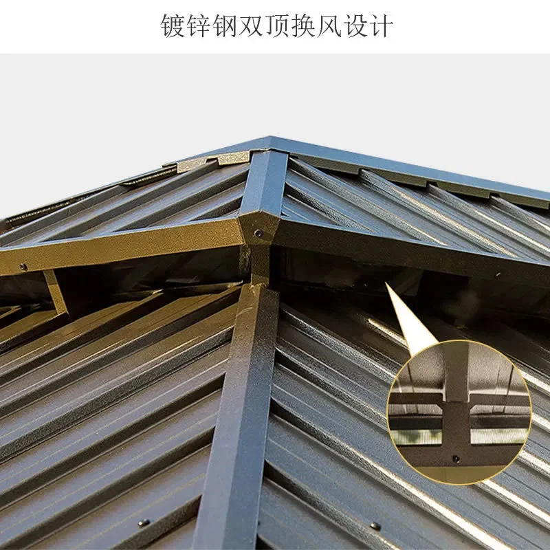 for Outdoor Aluminum Alloy Windproof Rainproof Pavilion Villa Courtyard Garden Barbecue Leisure Roman Awning