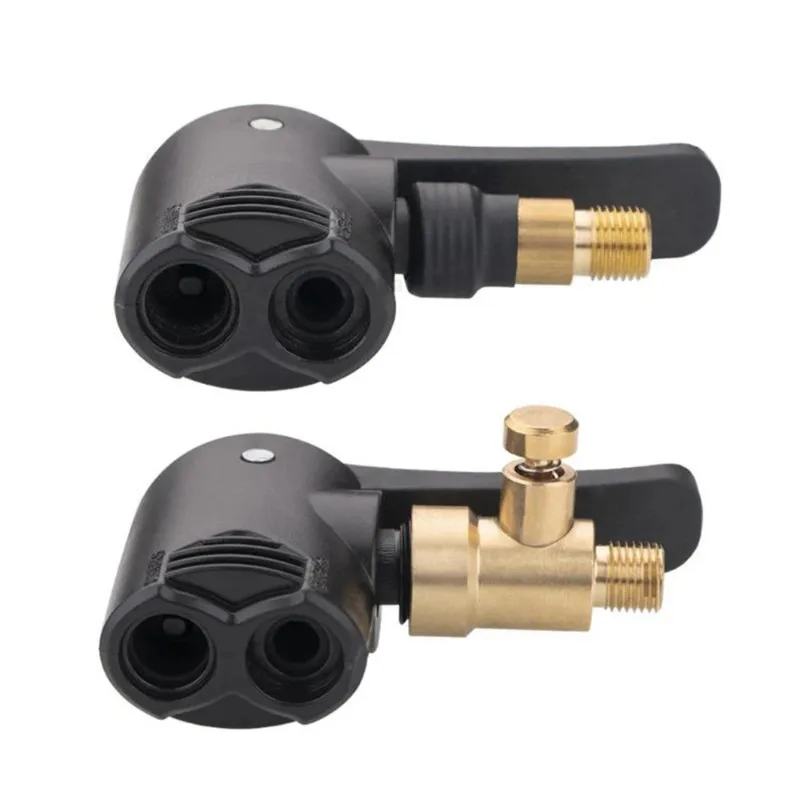 Bicycle air nozzle Brass Portable Inflatable Pump Bike Tire Air Chuck Pump Valve Connector Adapter Bicycle Tyre Wheel Valve part