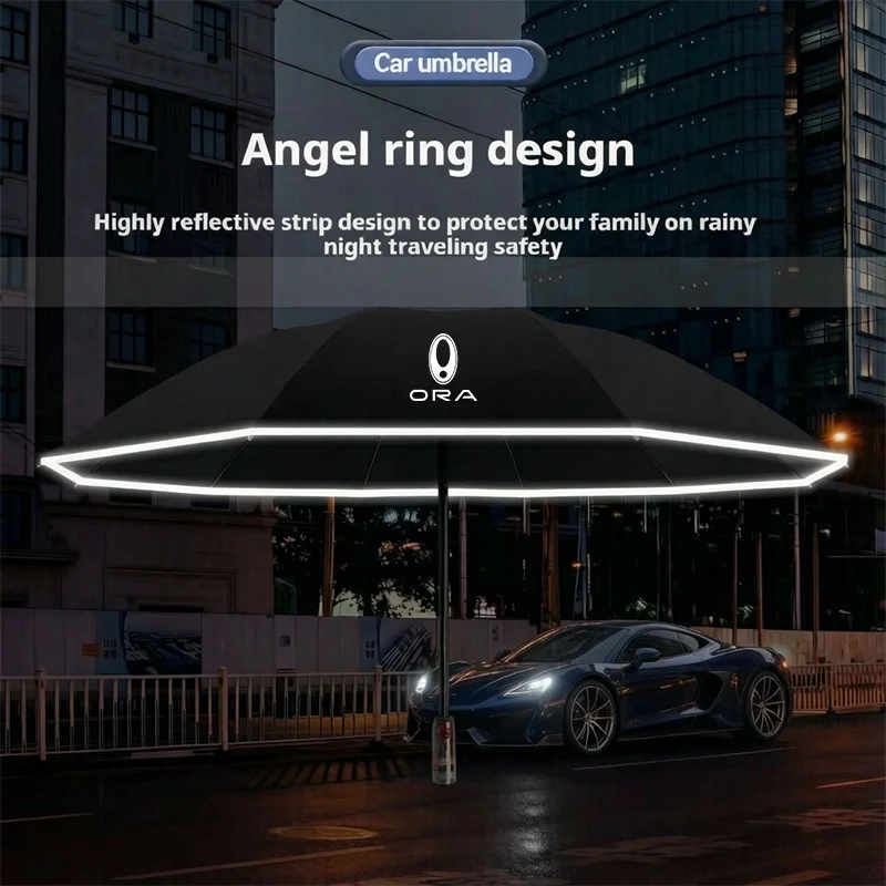 Car Fully Automatic Reflective Sun Umbrella Folding Umbrella For Great Wall ORA iQ Good Cat GT Funky Cat Ballet Cat EV Flash