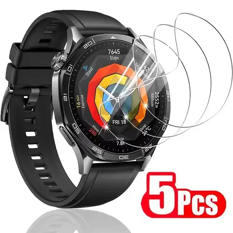3-5 個の透明ハイドロゲルフィルム Huawei Watch GT5/GT5 Pro 46mm 41mm スクリーンプロテクター用