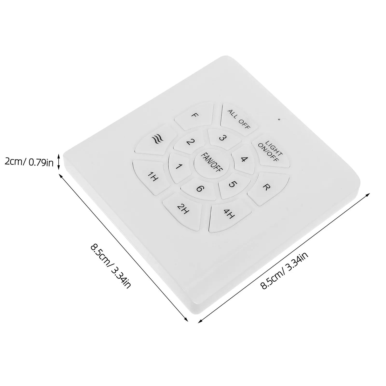 6 Speed Dc Ceiling Fan Speed Controller Wall Light Combo Switch Panel Fan Light on Off Controller Separate Control for Home