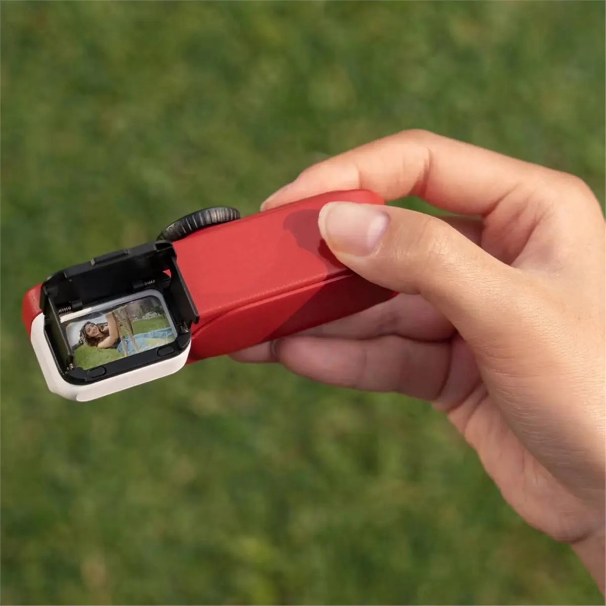 For GO 3S Retro Viewfinder Hood Sun Shade Screen Cover Magnetic Mount Accessory with Adhesive and Pry Tool