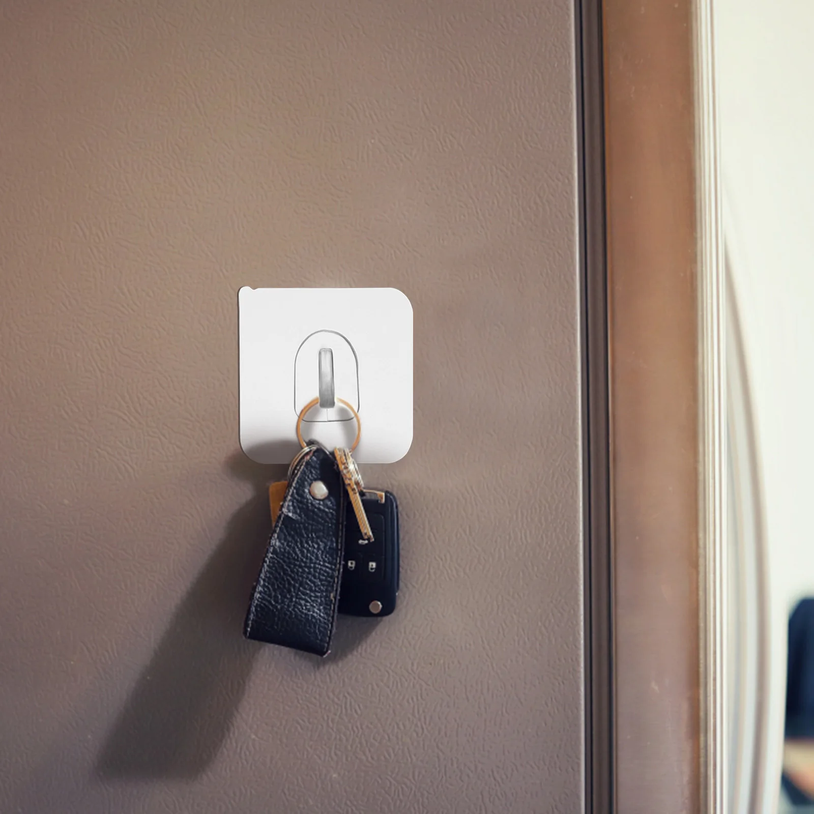 30개 투명 접착식 후크, 옷, 수건, 모자 등에 사용 가능한 간편하고 심플한 홈 수납 솔루션, 자가 접착식 투명 후크