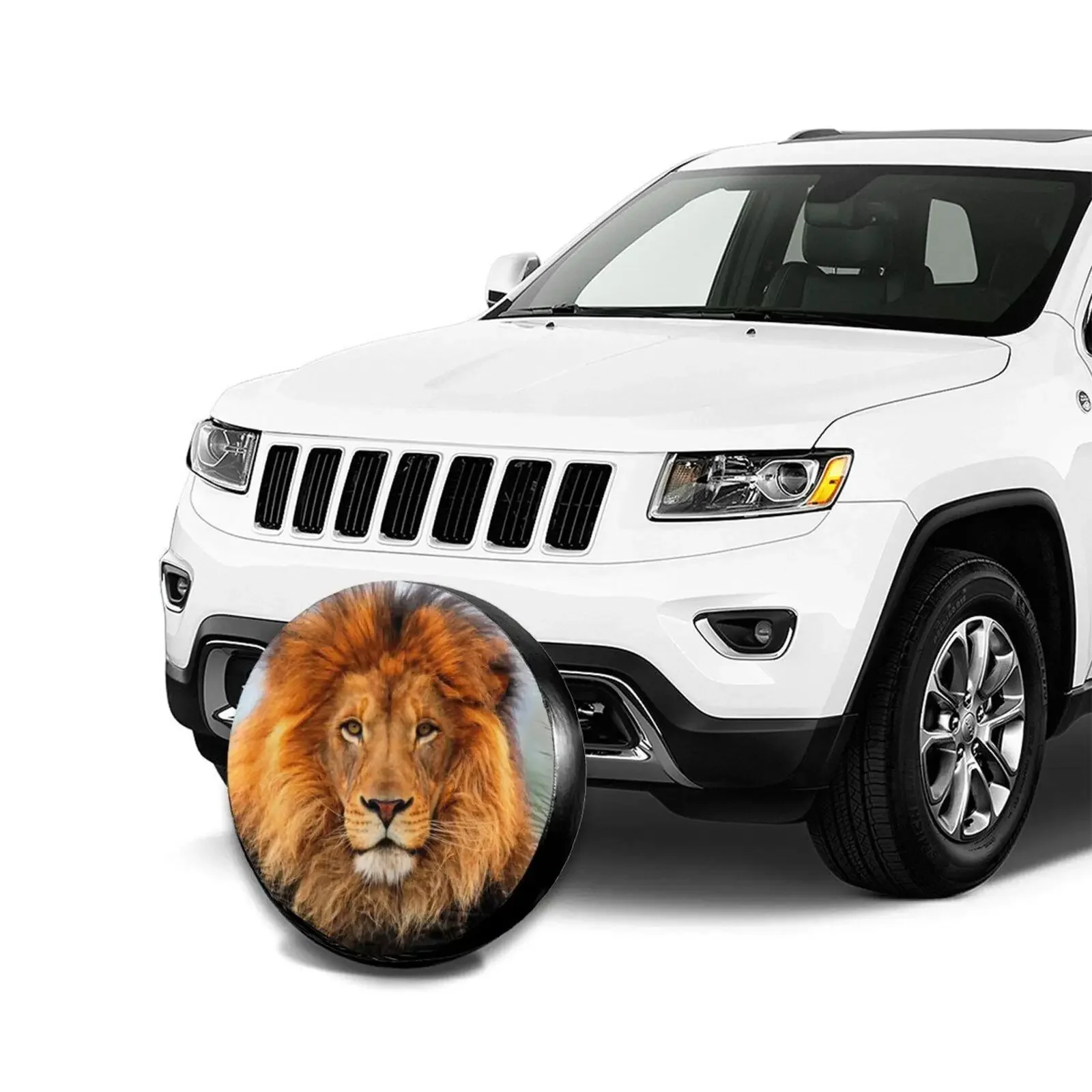 Tire Accessories Wheel Cover 3d Custom Lion Tiger Animal 16 Inch Spare Tire Cover 14-17in