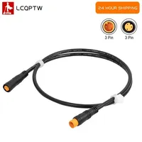 Male Female Extension Cable Sensor for BAFANG Electric Bicycle Motor Drive Thumb Throttle Ebike 3 Pin Conversion Connector Cable