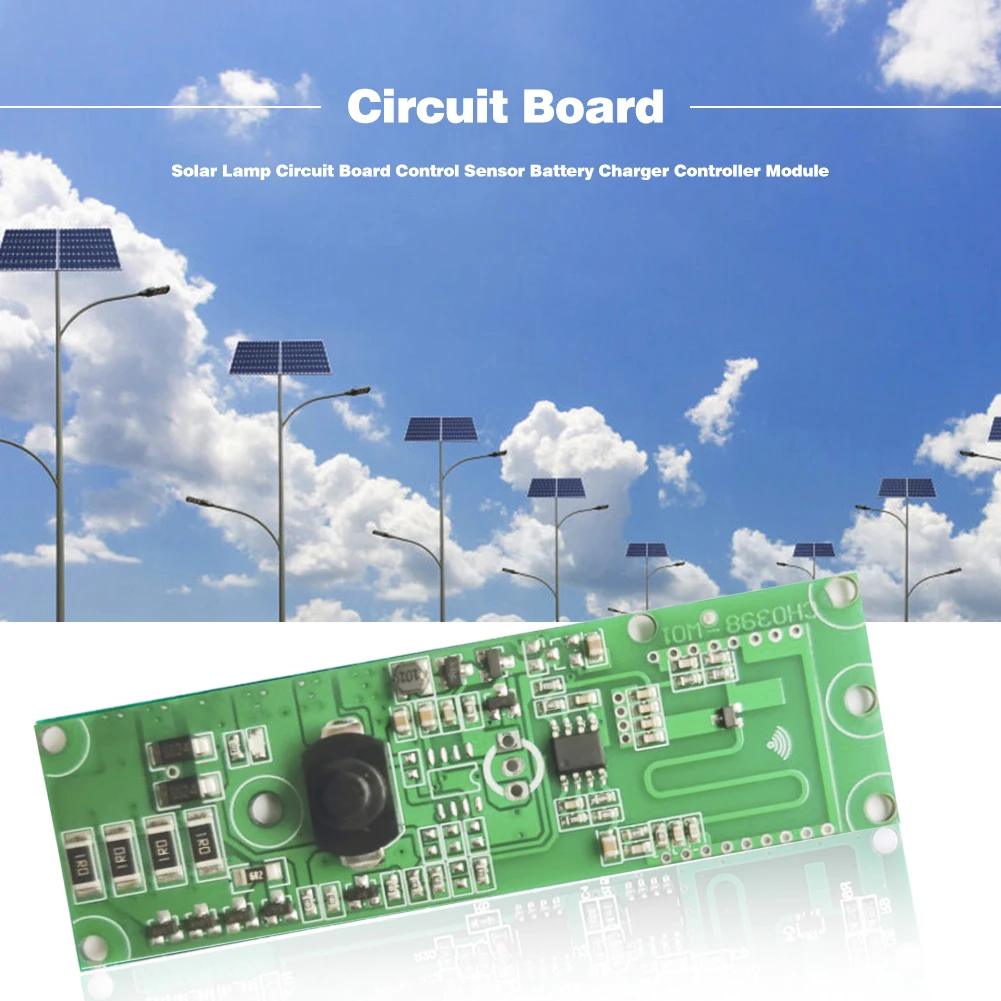 3.2V 3.7V Radar Induction Solar Wall Light PCB lampada solare modulo scheda di controllo durevole accessori per lampade solari per uso domestico