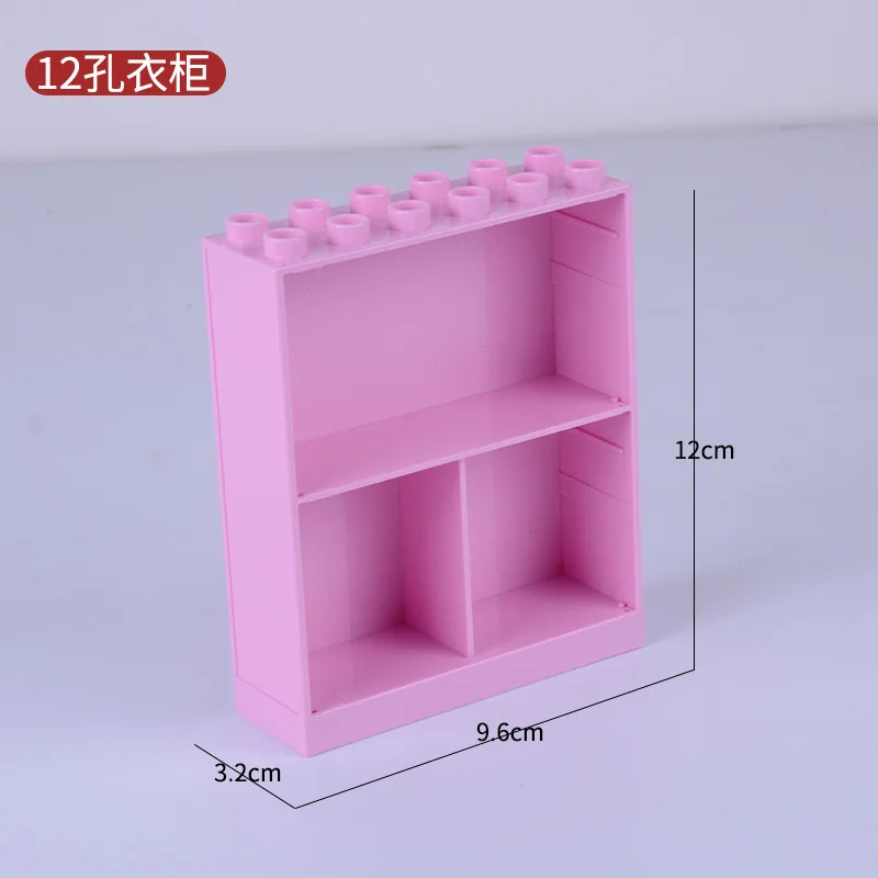 MOC Big Particle Roof Doors Tiles Wall Building Block Set City Accessories Brick Large size Duploes Compatible Duploe Toys