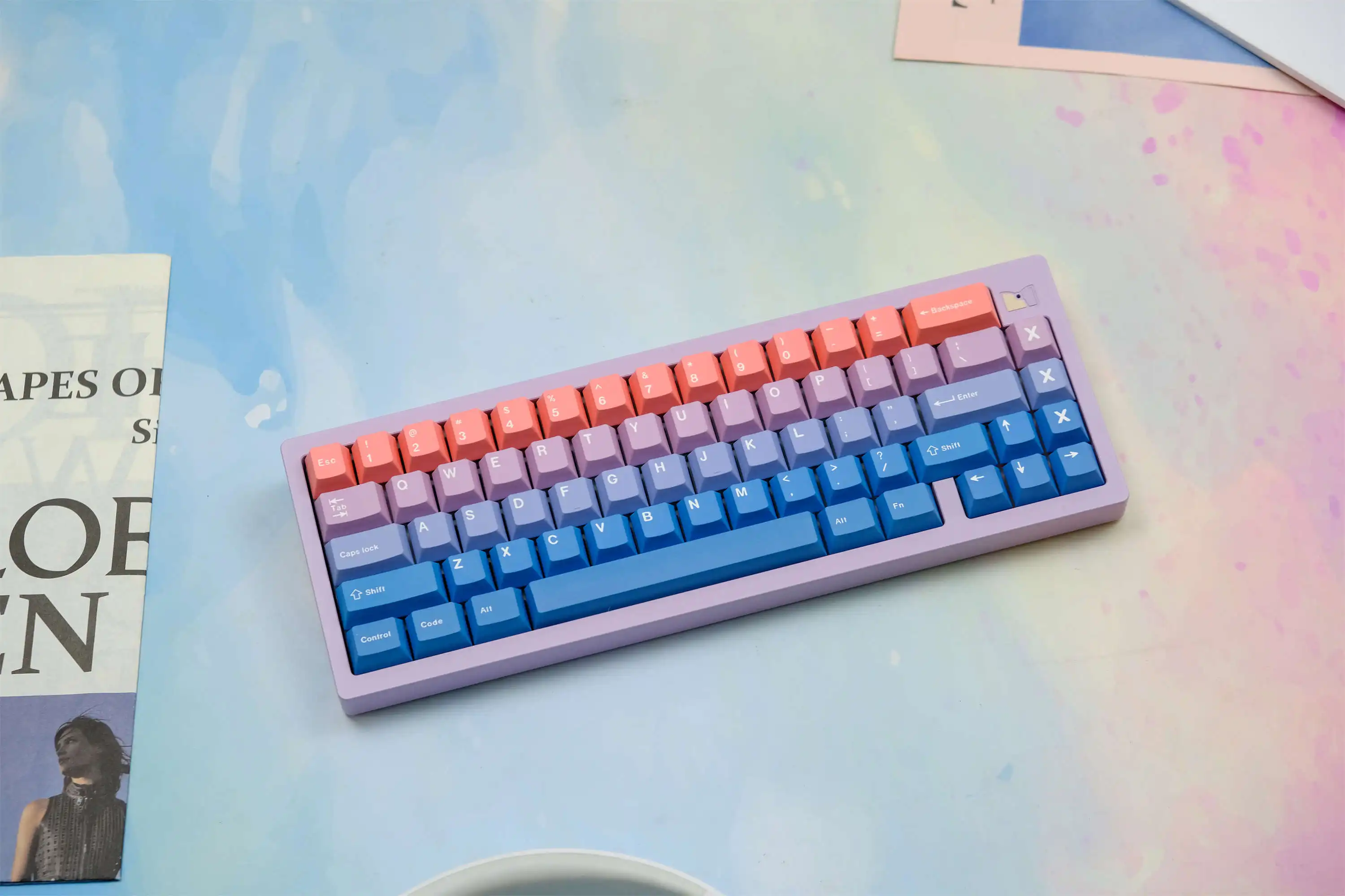 GMK Fairy Tale Gradient Keycaps Set 147 Keys PBT Keycaps Cherry Profile DYE-SUB Personalized For Mechanical Keyboard